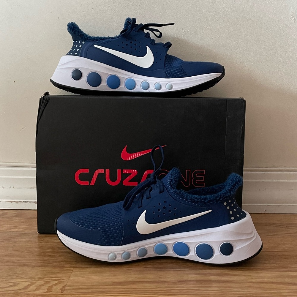 Nike Cruzr One Tinker Hatfield Blue/White size 10.5 new with box rare comfy ds